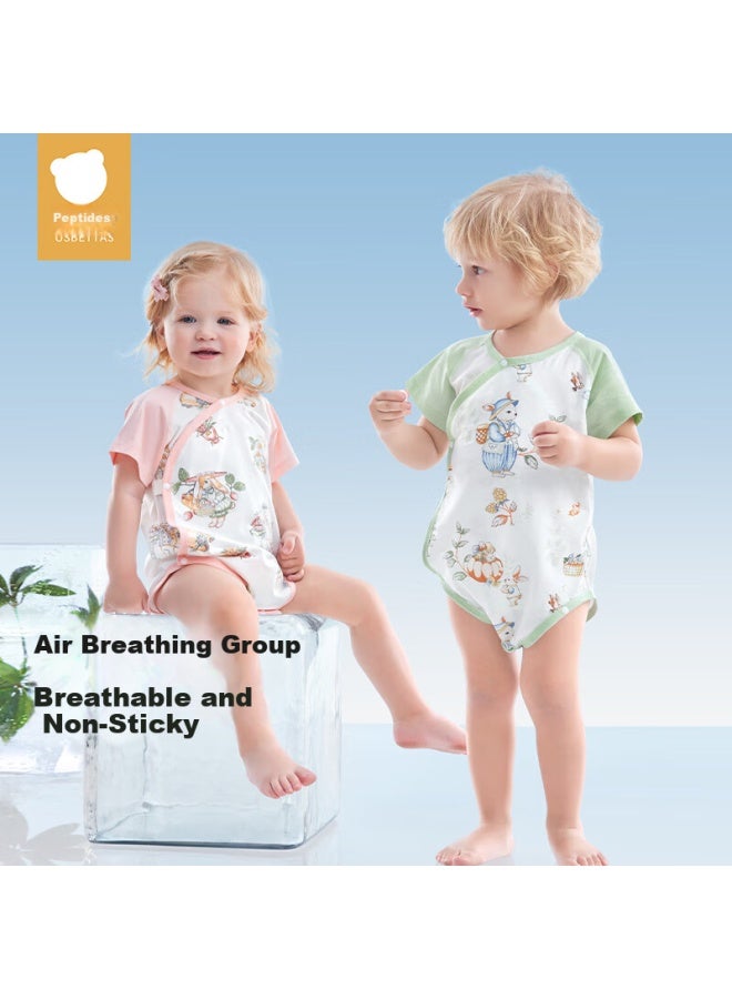 Beptides Beipesi Baby Clothes, Summer Thin Style, Newborn Onesie, Mesh Breathable, Pure Cotton, For Baby Boys And Girls - Image 4