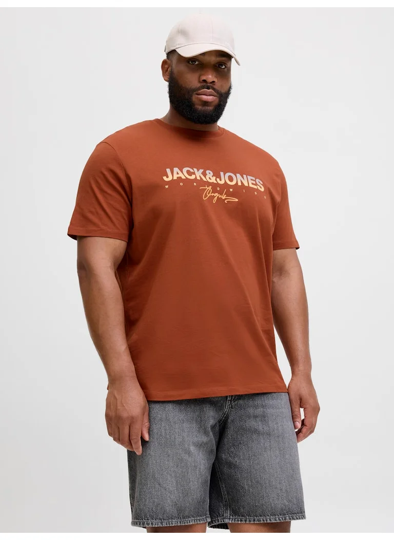 JACK & JONES Plus Size Crew Neck T-Shirt