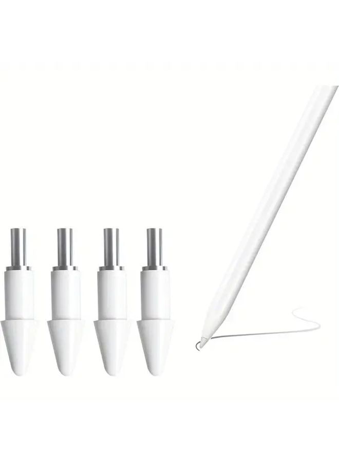 4 Pcs Touch Pen Replacement Tips White Suitable For Stylus Smart Pen Second Generation Compatible With Tablets Precision Control Screen Friendly - Image 1