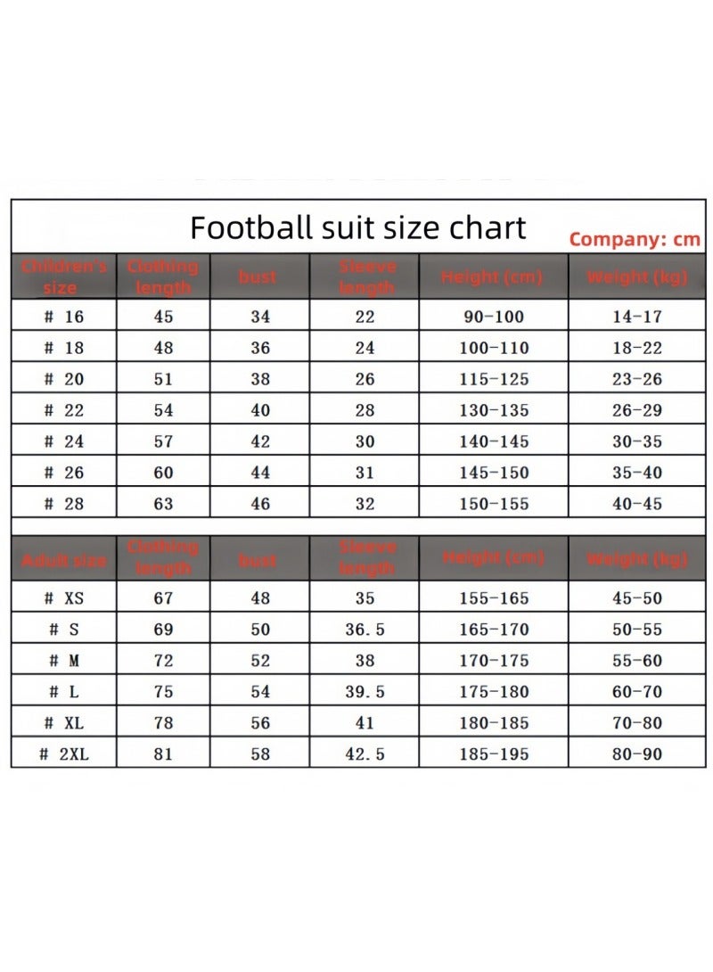 KUYING Brand New Quick Drying Breathable Children's And Adult Football Suit Set  - Image 2