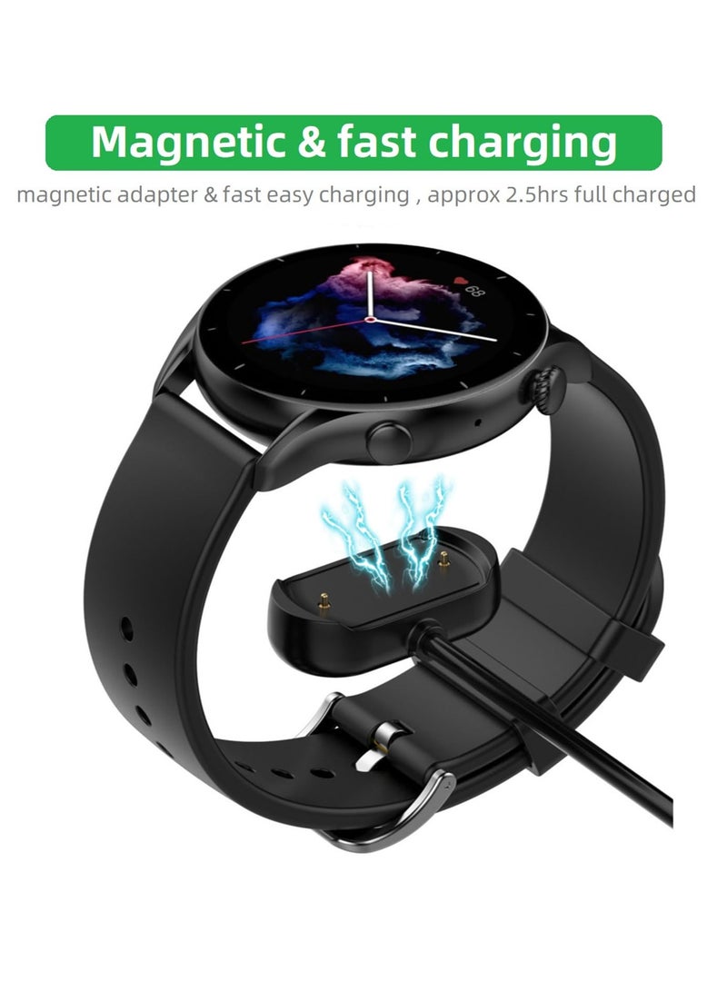 1m Smart Watch Magnetic Charging Cable for Amazfit GTR4 Pro GTR4 GTS4 GTS 3 GTR 3 GTR 3 Pro T-Rex 2 CHEETAH PRO CHEETAH T-Rex Ultra Smartwatch Compatible with GTS 4 3  - Image 4
