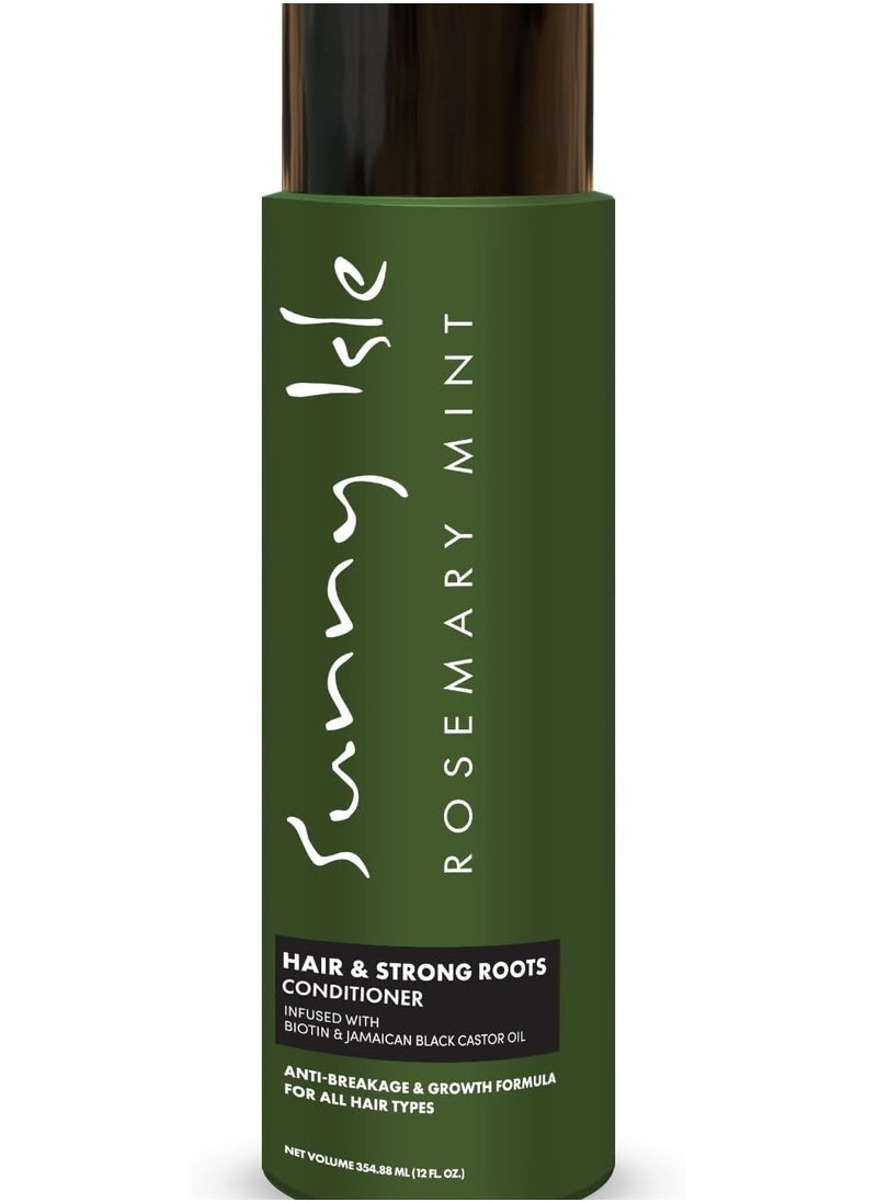 Sunny Isle Sunny Isle Rosemary Mint Hair and Strong Roots Conditioner 12oz, Anti-Breakage Formula, Infused with Biotin & Jamaican Black Castor Oil, All Hair Types  - Image 1