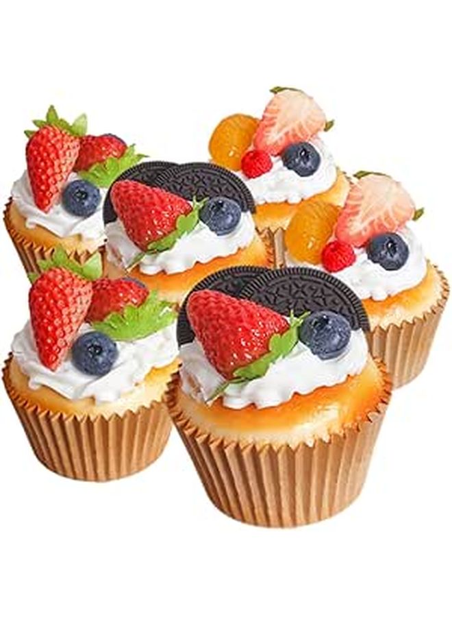 6 Pcs Realistic Artificial Cake Models for Display Dummy Decorations Photo Props - Image 1
