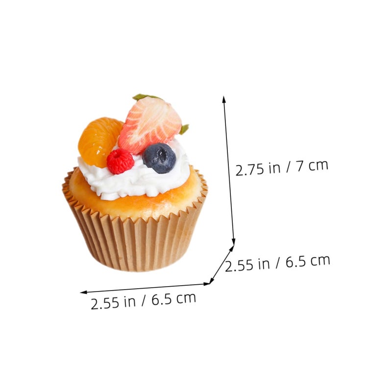 6 Pcs Realistic Artificial Cake Models for Display Dummy Decorations Photo Props - Image 5