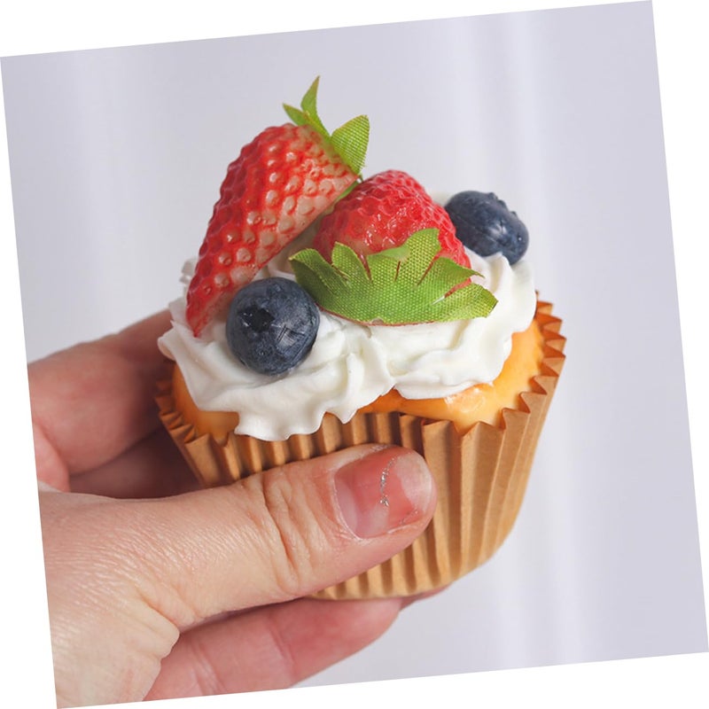 6 Pcs Realistic Artificial Cake Models for Display Dummy Decorations Photo Props - Image 3
