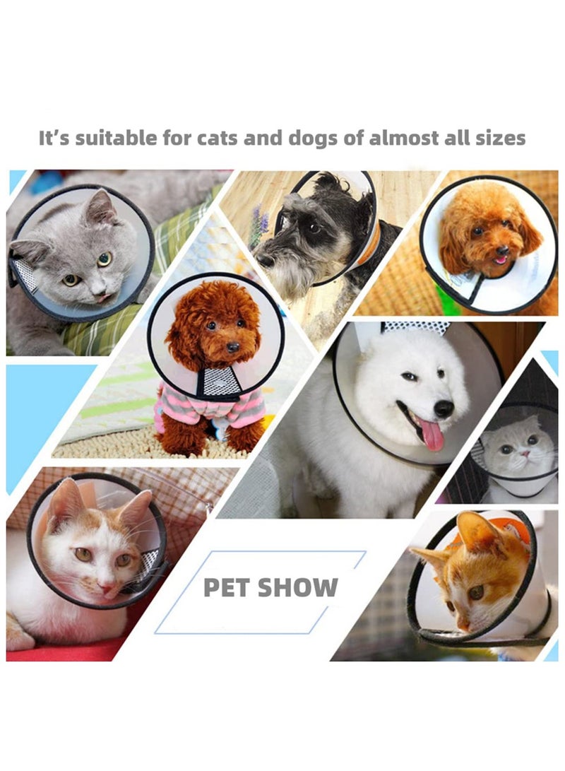 غنافوتو أداة الاستحمام أداة الاستحمام غطاء حماية لشفاء الجروح للقطط الكلب غطاء حماية مخروطي الشكل مضاد للعض طوق حماية الحيوانات الأليفة طوق حماية الحيوانات الأليفة، مناسب للكلاب التي يتراوح وزنها بين 6-8 كجم والقطط التي يتراوح وزنها بين 8-10 كجم - Image 3