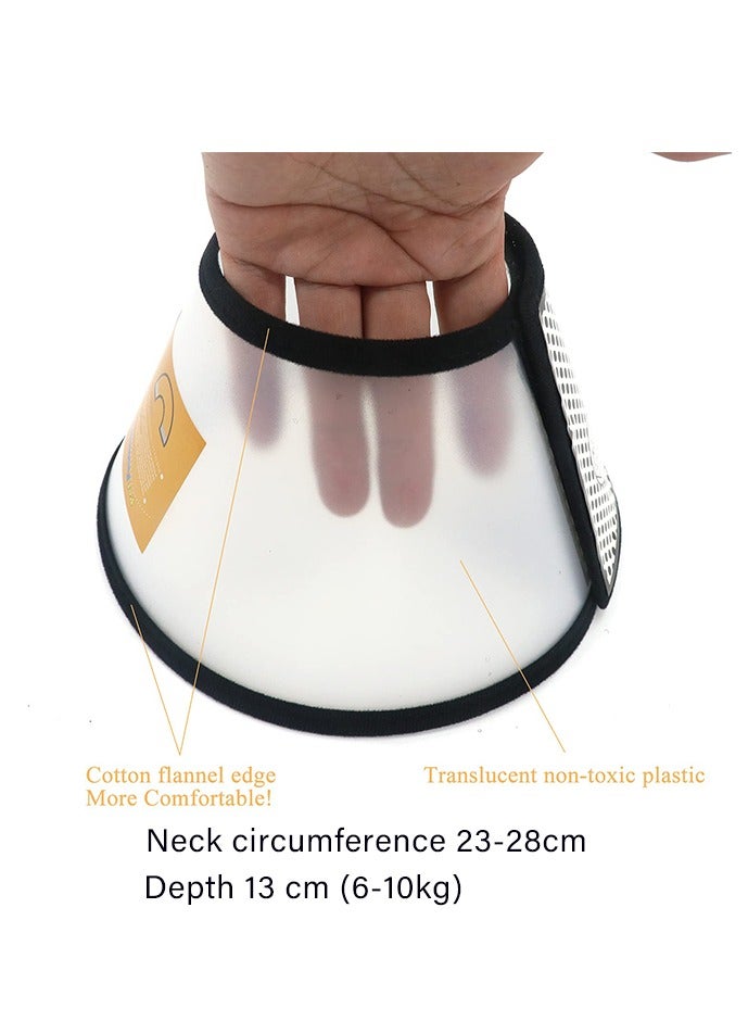 غنافوتو أداة الاستحمام أداة الاستحمام غطاء حماية لشفاء الجروح للقطط الكلب غطاء حماية مخروطي الشكل مضاد للعض طوق حماية الحيوانات الأليفة طوق حماية الحيوانات الأليفة، مناسب للكلاب التي يتراوح وزنها بين 6-8 كجم والقطط التي يتراوح وزنها بين 8-10 كجم - Image 4