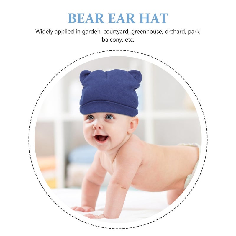 Soft Bear Ear Cotton Hats For Boys 0 12 Months 6 Pack Multi Color - Image 4