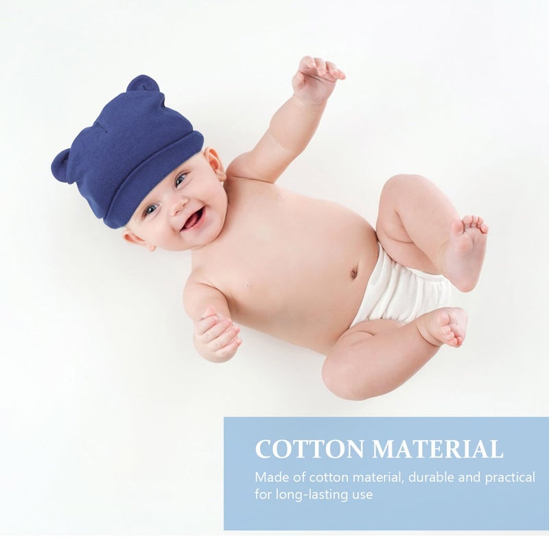 Soft Bear Ear Cotton Hats For Boys 0 12 Months 6 Pack Multi Color - Image 5