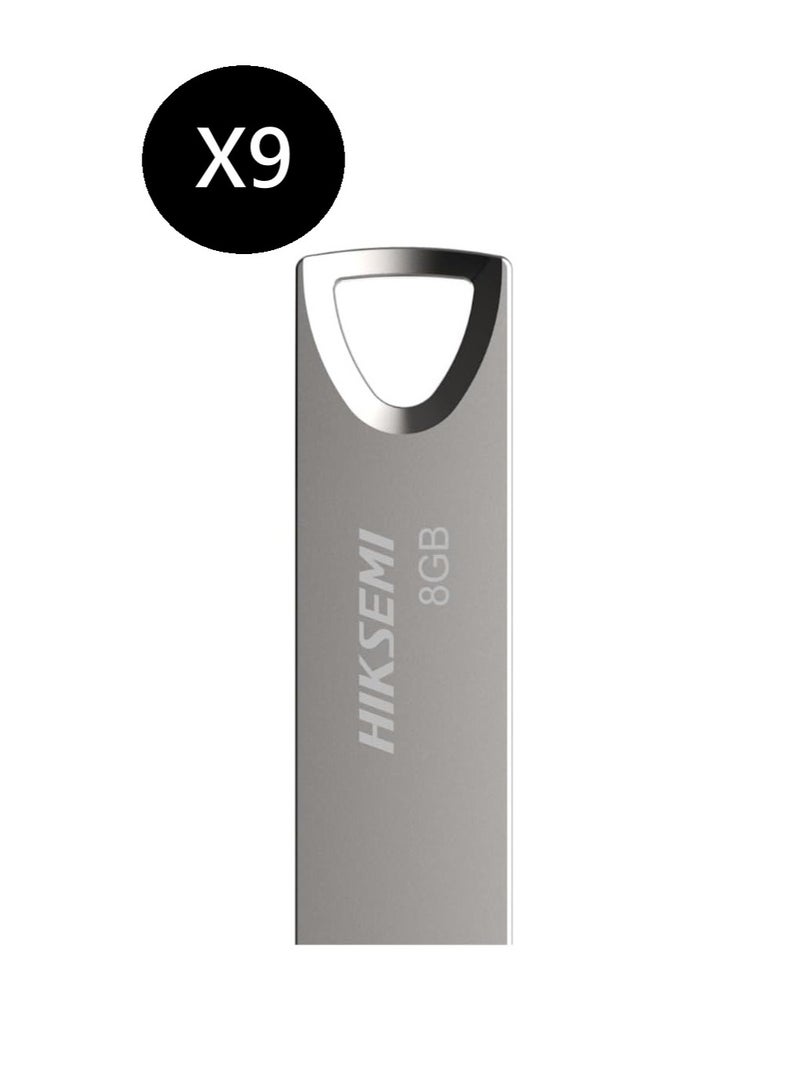 HIKSEMI Bundle Of 9 Metal 8GB USB Flash Drive, HS-USB-M200