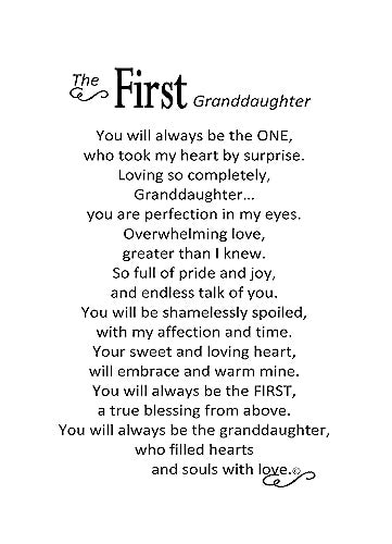 The Grandparent Gift Co The Grandparent Gift Frame Wall Decor, First Granddaughter - Image 4