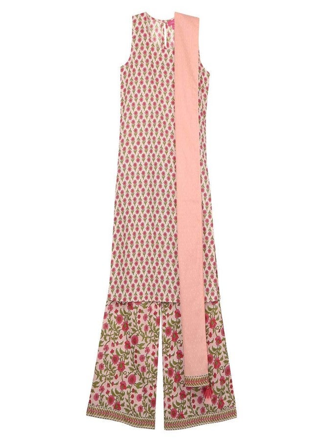 BIBA GIRL PRINTED STRAIGHT KID(KW3574_PEACH_5) - Image 1