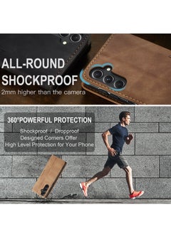 CaseMe For Samsung Galaxy S23 FE Cover,  Magnetic Adsorption Full Body Shockproof Protective Flip Cover, PU Leather Hidden Stand Mobile Phone Case  - Image 5