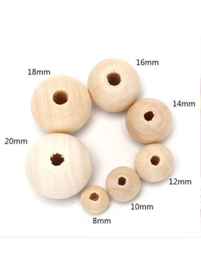 TıkTık AL 14 mm Raw Unprocessed Wooden Beads - 100 Grams (±100 Pieces)  - Image 2