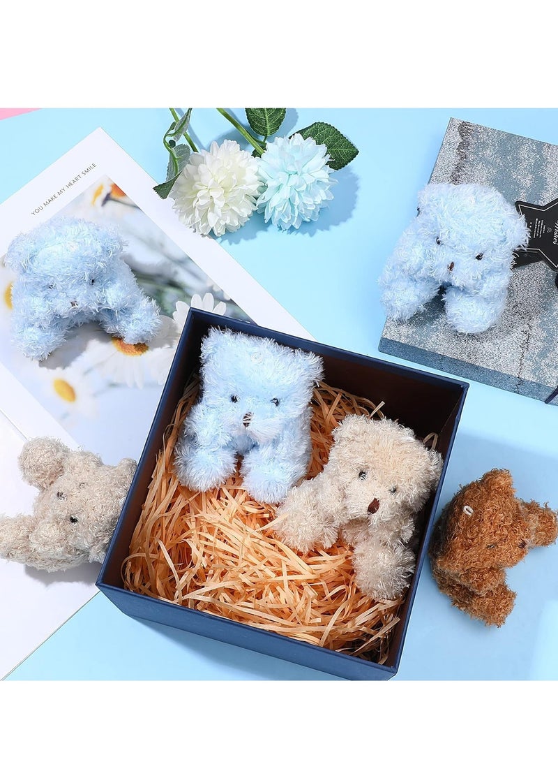 Plush Teddy Bear Pendant, Mini Plush Animal Soft Bear Doll Toys for Keychain Bag DIY Decorations, Birthday Wedding Graduation Gifts, Gift Box Filled Party Decorations (8pcs)  - Image 4