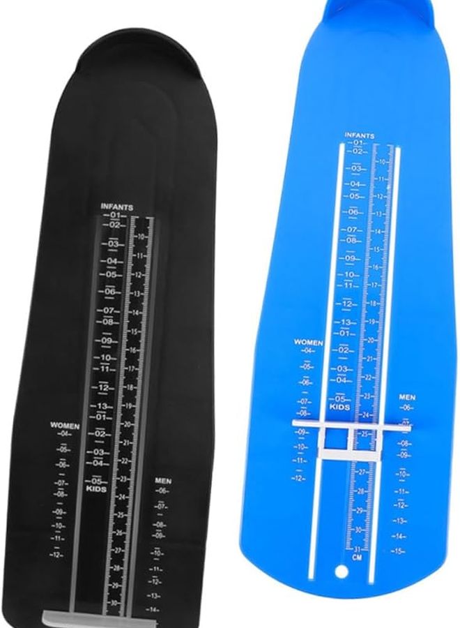 2Pcs Plastic Foot Gauge with Accurate Scale US Shoe Size Measuring Tool for Adults - Image 1