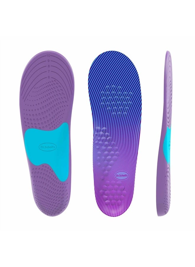 Dr. Scholl's Walk Longer Insoles, Comfortable Plush Foam Cushioning Inserts for Walking, Hiking, and Standing on Feet All-Day, Stop Soreness in Feet & Legs, Trim to Fit Women's Shoe Size 6-10, 1 Pair  - Image 2
