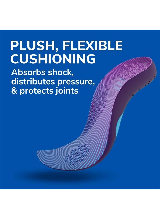 Dr. Scholl's Walk Longer Insoles, Comfortable Plush Foam Cushioning Inserts for Walking, Hiking, and Standing on Feet All-Day, Stop Soreness in Feet & Legs, Trim to Fit Women's Shoe Size 6-10, 1 Pair  - Image 5