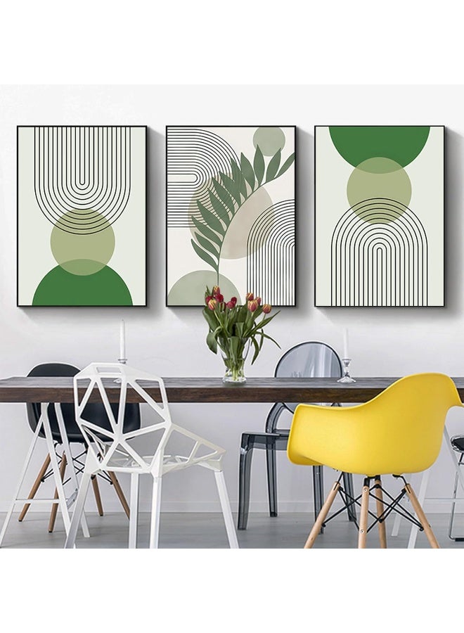 Home Trove Hmdkhi Modern Geometric Line Picture, Abstract Picture Set, Living Room, Bedroom, Poster Wallpaper Art Decoration, Frameless (Wall Picture-14.20 X 30 Cm X 3)  - Image 5
