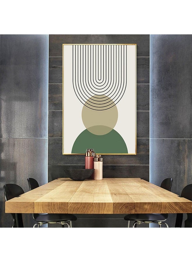 Home Trove Hmdkhi Modern Geometric Line Picture, Abstract Picture Set, Living Room, Bedroom, Poster Wallpaper Art Decoration, Frameless (Wall Picture-14.20 X 30 Cm X 3)  - Image 3