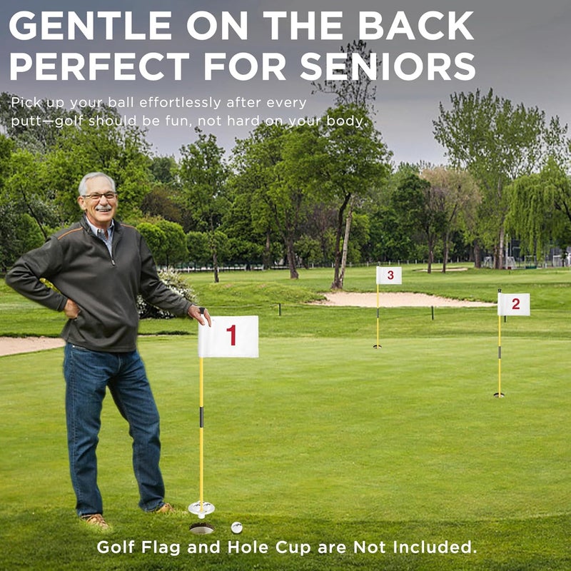 KINGTOP Golf Flagstick - Portable Design, Practice Putting Green Flag Stick for Yard, Club - Golf Pole Pin Flagpole, 3FT or 6FT Heights Available - Image 3