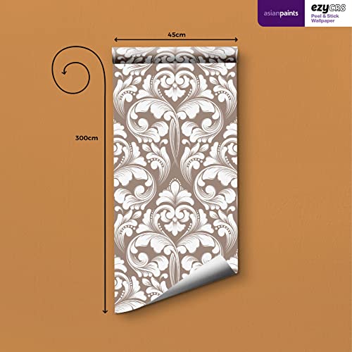 Asian Paints EzyCR8 Ornate Victorian Motifs| Self Adhesive Wallpaper (45x300cm)| DIY Wall Decor|Water-Resistant| Living Room|Puja Room| Multi Surface Application, Kids Room, Play Room - Image 3