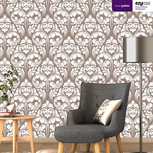 Asian Paints EzyCR8 Ornate Victorian Motifs| Self Adhesive Wallpaper (45x300cm)| DIY Wall Decor|Water-Resistant| Living Room|Puja Room| Multi Surface Application, Kids Room, Play Room - Image 2