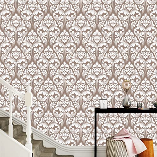 Asian Paints EzyCR8 Ornate Victorian Motifs| Self Adhesive Wallpaper (45x300cm)| DIY Wall Decor|Water-Resistant| Living Room|Puja Room| Multi Surface Application, Kids Room, Play Room - Image 1