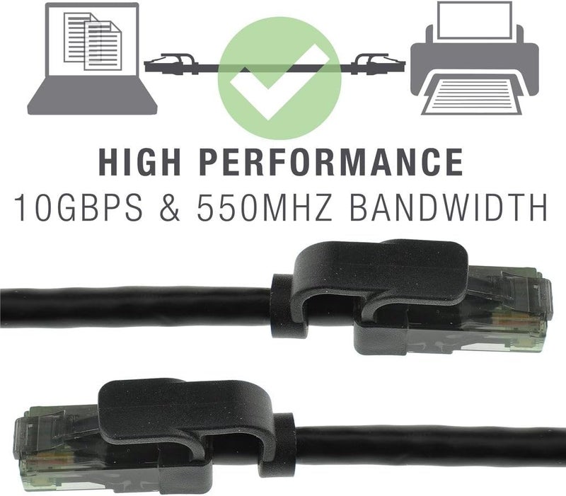 Mediabridge كابل إيثرنت ميديا بريدج CAT6 بطول 3 أقدام مع موصلات RJ45 بجهد ذهبي 10 جيجابت 8 حزمة - Image 5