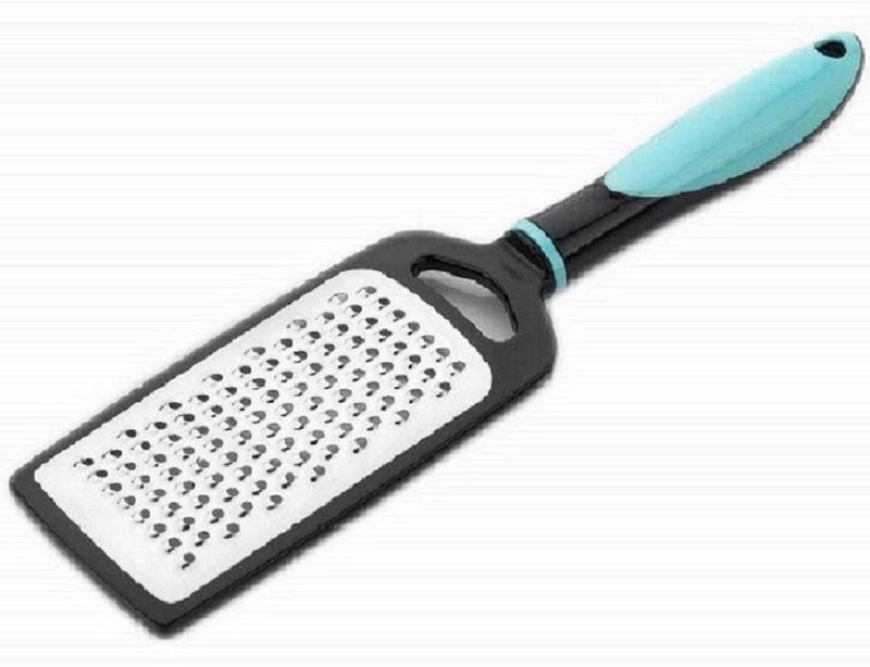 VONITY Cheese Grater Lemon Zester for Kitchen Ginger Garlic Chocolate Vegetables Fruits Stainless Steal Plastic Handle Pizza Cutter and for Sandwich Pastry for Kitchen use Multi Color P987 - Image 3