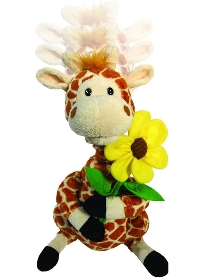 Cuddle Barn - Gerry | Giraffe Animated Stuffed Animal Plush, Neck Grows and Mouth Moves Sings Your Love Lifts Me Higher 12 inches - Image 1