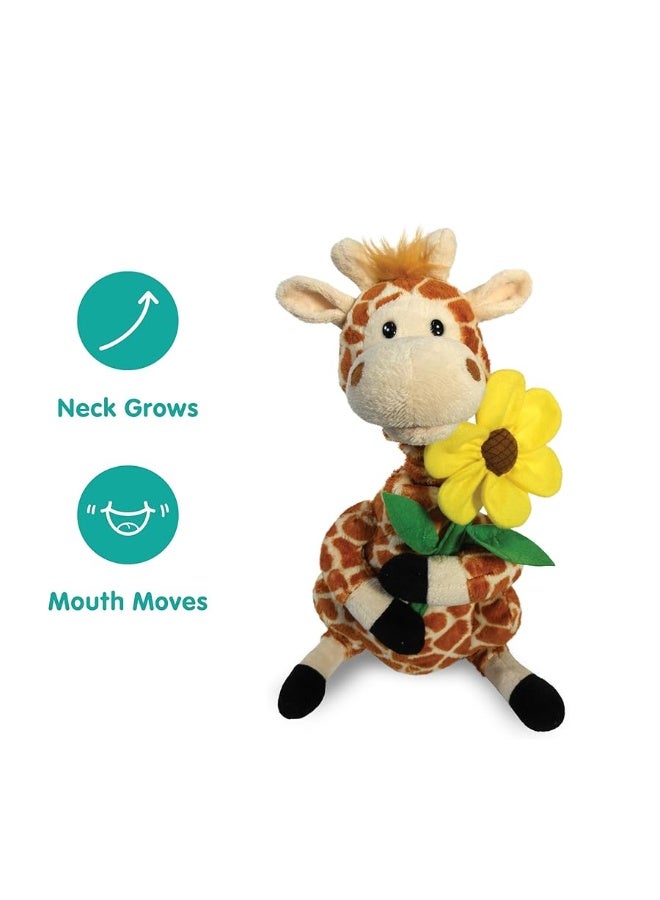 Cuddle Barn - Gerry | Giraffe Animated Stuffed Animal Plush, Neck Grows and Mouth Moves Sings Your Love Lifts Me Higher 12 inches - Image 2