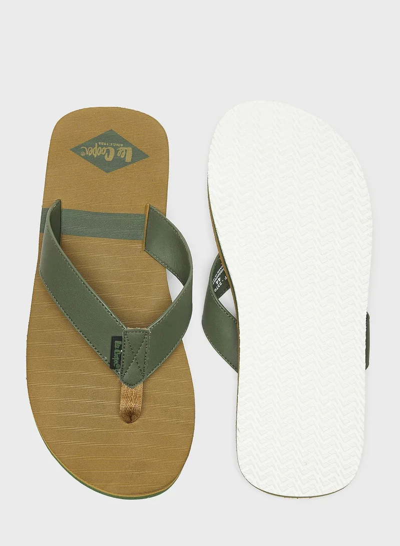 Lee Cooper Logo Flip Flops