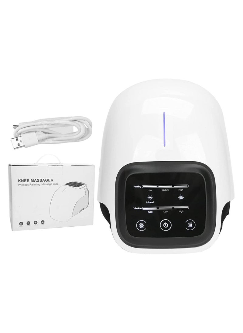 ELTRAZONE Cordless Knee Massager, FDA Registered, Infrared Heat and Vibration Knee Pain Relief for Swelling Stiff Joints, Stretched Ligament and Muscles Injuries, August 2022 Longer Knee Straps  - Image 3