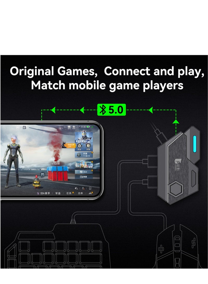 Mix Elite mobile gaming keyboard and mouse 4-piece set (Mix Elite converter+K12 keyboard+G2mouse+stand) - Image 4