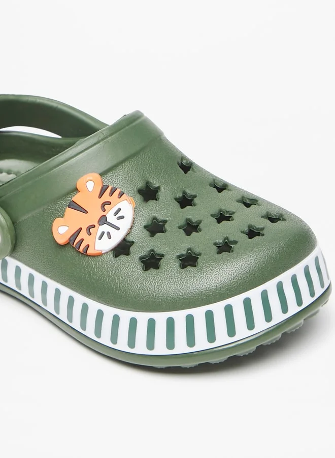 LBL by Shoexpress Boys Cat Accent Slip-On Clogs
