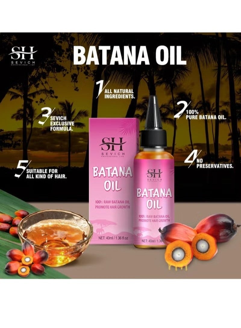 Sevich Natural Batana Oil for Hair Care Hair Conditioner Oil for Thin Hair Repair Damaged Hair Nourishes Thin Hair Scalp Skin and Loss Hair Growth Fit for All Hair Types Raw Batana Oil - Image 5