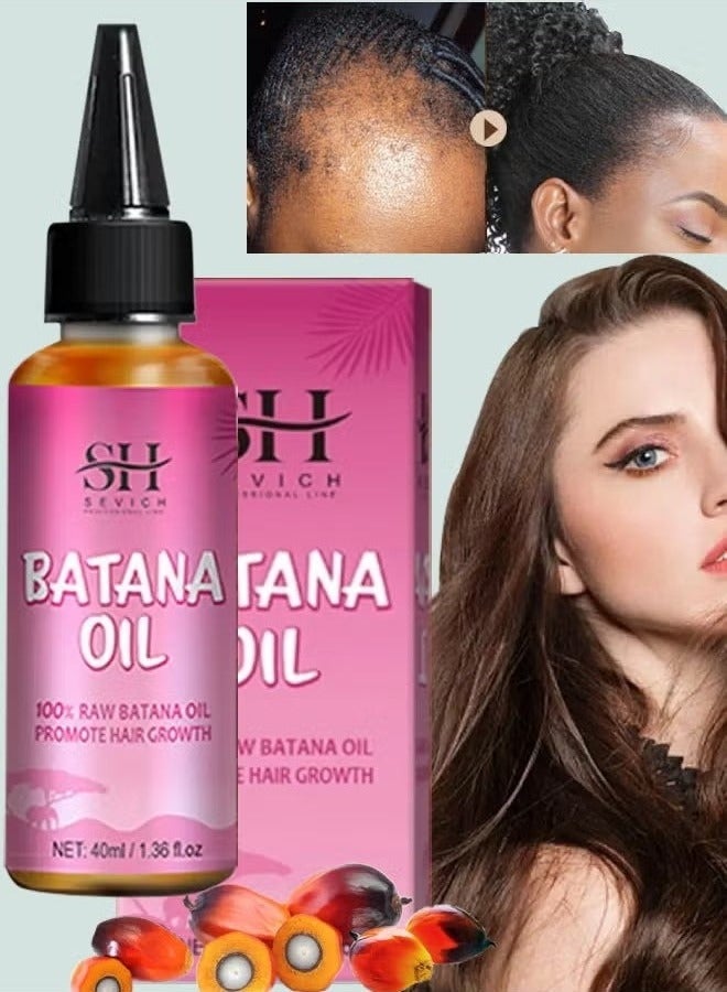 Sevich Natural Batana Oil for Hair Care Hair Conditioner Oil for Thin Hair Repair Damaged Hair Nourishes Thin Hair Scalp Skin and Loss Hair Growth Fit for All Hair Types Raw Batana Oil - Image 2