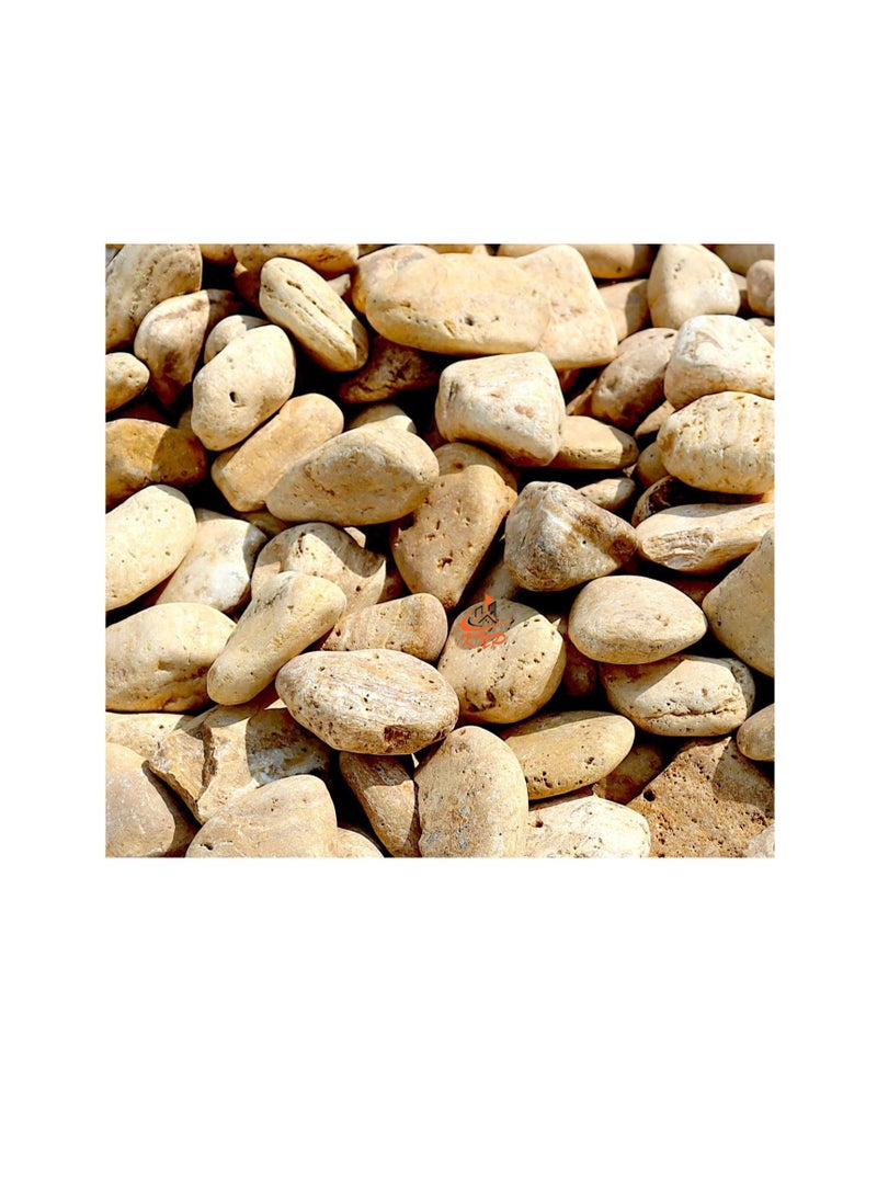KNP Yellow Forest River Stone Natural Garden Material 1-2 cm 20kg - Image 1