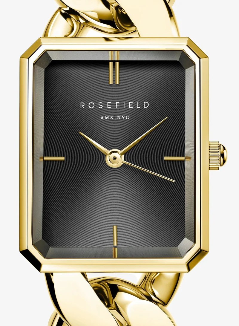 Rosefield Rosefield Octagon XS Chain Women Watch Studio Edition Black Gold - SBGSG-O57