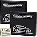 CANOPUS Car Registration and Insurance Holder Car Document Holder Vehicle Registration and Insurance Card Holder Wallet for Auto Trailer Motorcycle Truck Vehicle Paperwork Organizer 2 Pack - Image 2