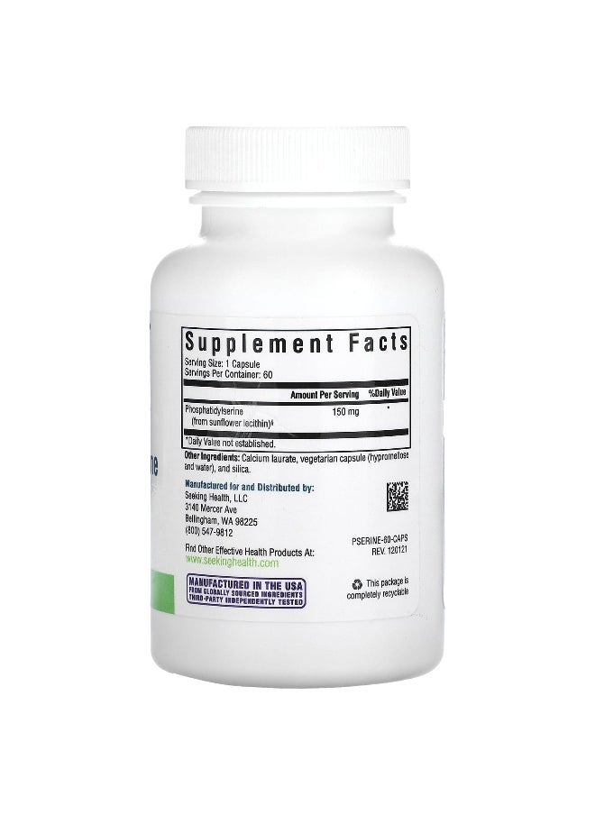 Seeking Health Seeking Health, Phosphatidyl Serine, 150 mg, 60 Vegetarian Capsules  - Image 2