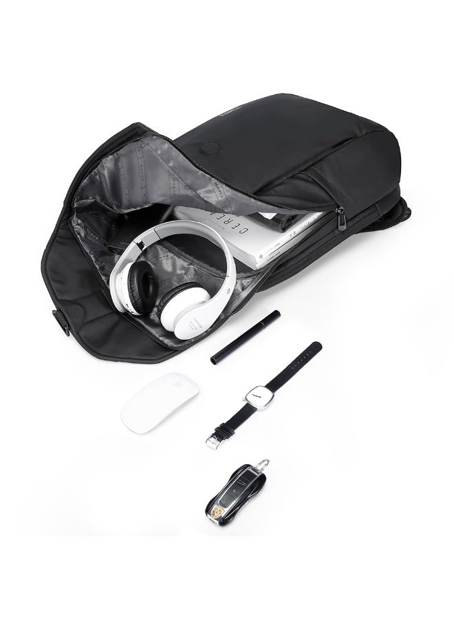 BANGE Waterproof Travel Men Bag Casual Sports Laptop Backpack Model 2575 Grey - Image 3