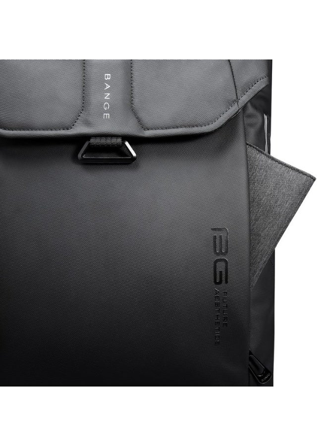 BANGE Waterproof Travel Men Bag Casual Sports Laptop Backpack Model 2575 Grey - Image 4