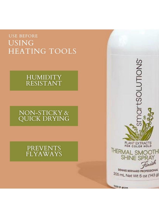 سمارت سولوشنز بخاخ Smartsolutions Thermal Smooth N' Shine، 5 أونصة | يزيل التجعد والشعر المتطاير | غير لاصق  - Image 3