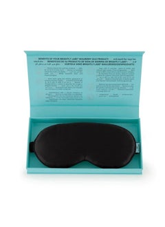 BRIGHTLY LABS Pure Mulberry Silk Contour Eye Mask, Ultimate Sleeping Aid For Full Night'S Sleep, Elastic Strap, 22 Momme, Infused With Silver Ions, Black  - Image 4