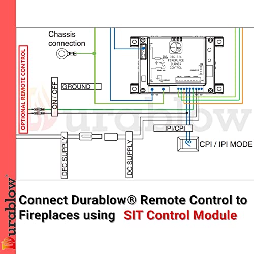 Durablow SH3002 Gas Fireplace WiFi Smart Home Remote Control for Millivolt Valve, Compatible with Alexa, Google Home (On/Off + Timer + Thermostat + Schedule Programmable) - Image 5