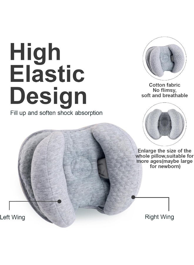 KAKIBLIN Baby Support Pillow, Head and Neck Support, 2 in 1 Banana Neck Pillow for Baby, Baby Travel Pillow for Stroller Neck Support for Newborn, Adjustable Head Pillow for Kids Toddler - Image 3