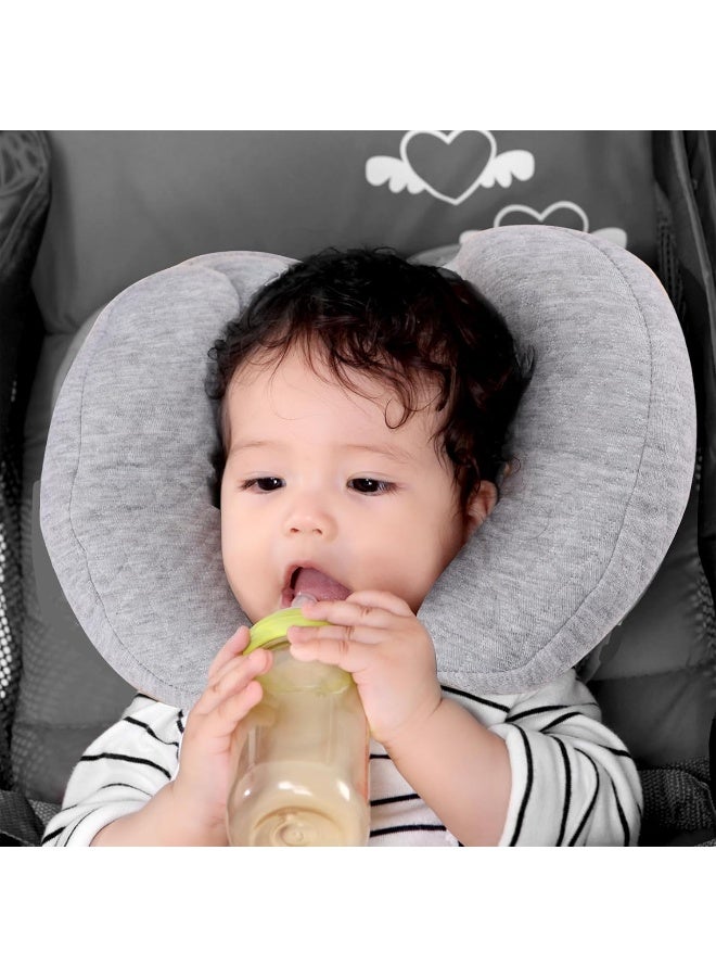 KAKIBLIN Baby Support Pillow, Head and Neck Support, 2 in 1 Banana Neck Pillow for Baby, Baby Travel Pillow for Stroller Neck Support for Newborn, Adjustable Head Pillow for Kids Toddler - Image 4