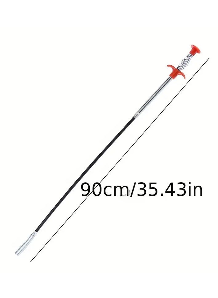 Goolsky 1pc Stainless Steel Claw Drain Cleaner Sticks - Effective Hair Drain Clog Remover Tool for Sewer, Toilet, Kitchen Sink, Bathroom Tub Sink - 23inch/35inch/63inch Long, Durable and Easy to Use - Image 4